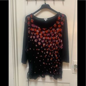 Avenue size 30/32 navy blue with hearts top.